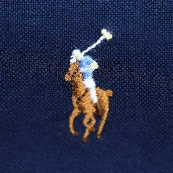 NWT Polo Women LS Classic Fit Oxford Shirt Dark Navy MSRP $128.00 - Picture 2 of 3